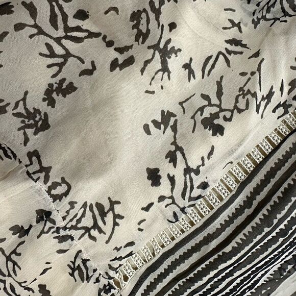 ANTHROPOLOGIE Women’s Talulah Tiered Midi Dress in the Size Small Neutral Motif - Picture 15 of 16